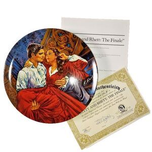 Scarlett And Rhett Finale Gone With The Wind Knowles Collector Plate 10" 1986